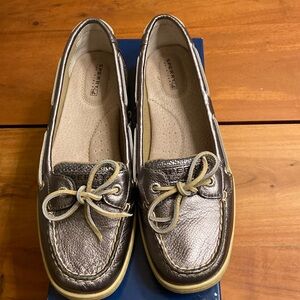 Sperry Women’s Angelfish Pewter Glitter, size 9
